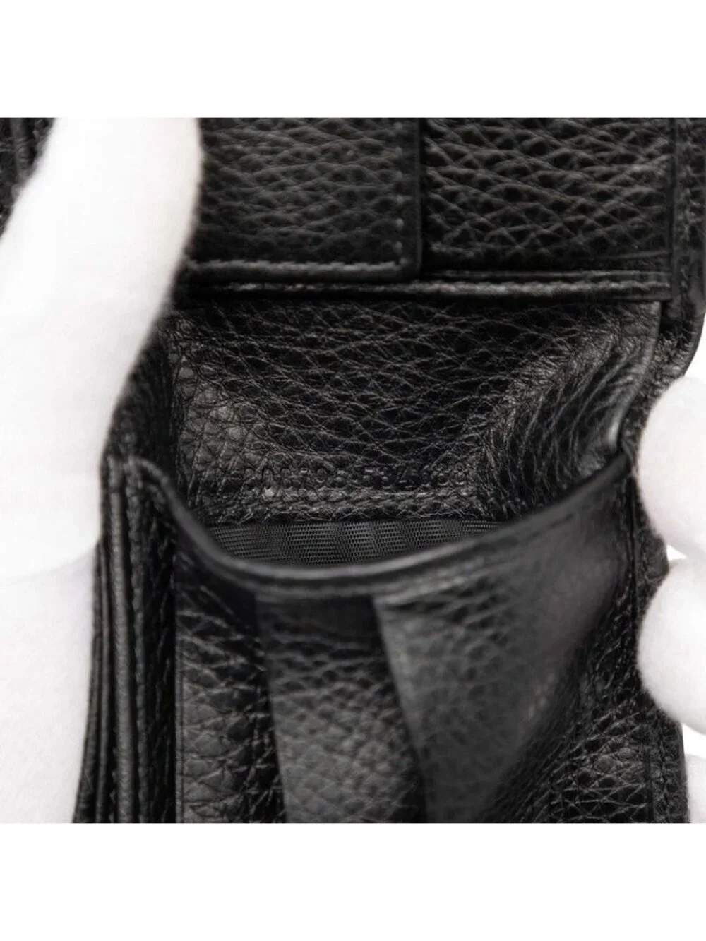 Gucci Interlocking Bifold Wallet Black Leather - Picture 5 of 6